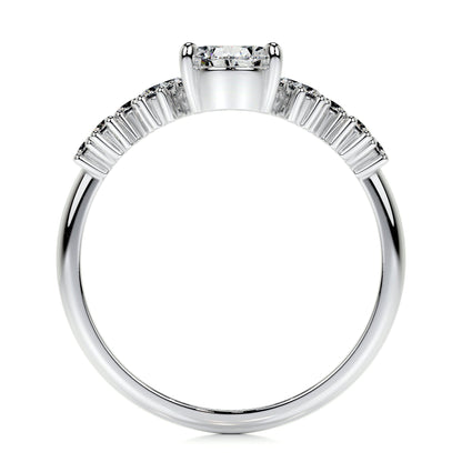 1.0 CT Pear-Shaped Lab Grown Diamond Cluster Engagement Ring 4
