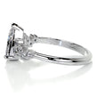 Load image into Gallery viewer, 1.0 CT Pear-Shaped Lab Grown Diamond Cluster Engagement Ring
