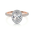 Load image into Gallery viewer, Radiant 1.50 CT Oval Lab Grown Diamond Halo Engagement Ring
