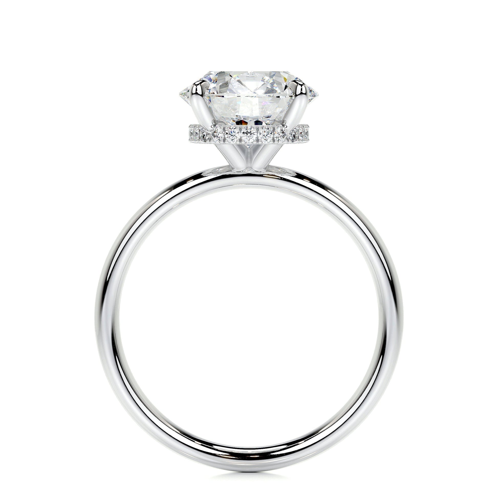 2.0 CT Pear Cut Lab Grown Diamond Engagement Ring with Hidden Halo Elegance 15