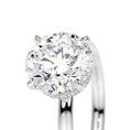 Load image into Gallery viewer, 2.0 CT Pear Cut Lab Grown Diamond Engagement Ring with Hidden Halo Elegance
