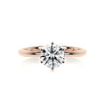 Load image into Gallery viewer, 1 ct Round E- VS2 Diamond Solitaire Moissanite Engagement Ring
