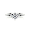 Load image into Gallery viewer, 1 ct Round E- VS2 Diamond Solitaire Moissanite Engagement Ring
