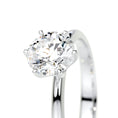 Load image into Gallery viewer, 1.0 CT Round Lab Grown Diamond Gold Solitaire Engagement Ring 6
