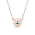 Load image into Gallery viewer, 1.0 CT Oval Lab Grown Diamond Halo  Necklace
