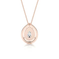 Load image into Gallery viewer, 1.0 CT Pear Lab Grown Diamond Double Halo Pendant Necklace
