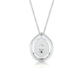 Load image into Gallery viewer, 1.0 CT Pear Lab Grown Diamond Double Halo Pendant Necklace 7
