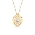 Load image into Gallery viewer, 1.0 CT Pear Lab Grown Diamond Double Halo Pendant Necklace
