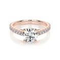 Load image into Gallery viewer, 0.80 CT Round Lab Grown Diamond Pave Engagement Ring
