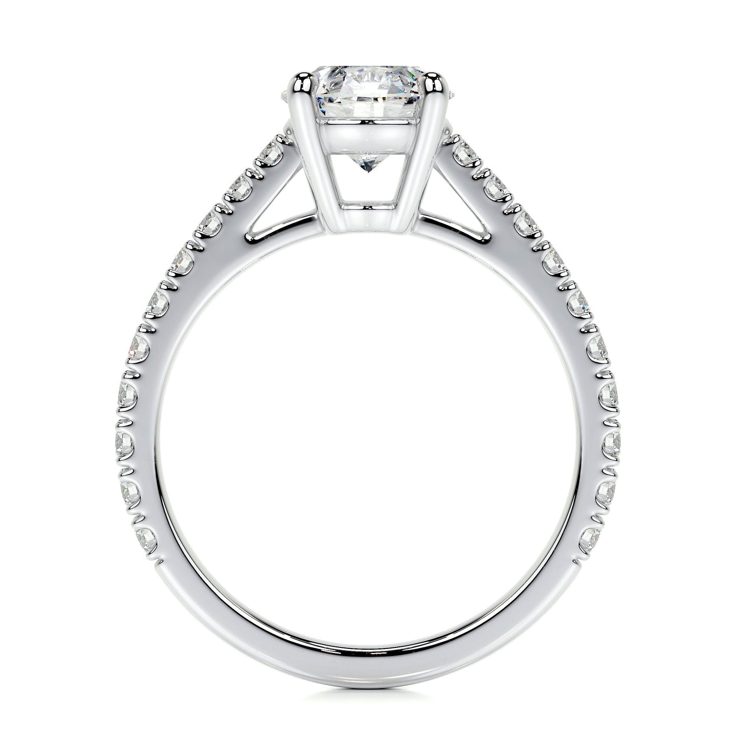 0.80 CT Round Solitaire CVD E/VS2 Diamond Engagement Ring 6