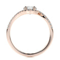 Load image into Gallery viewer, 1.0 CT Oval Lab Grown Diamond Bypass Engagement Ring
