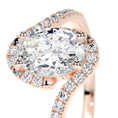 Load image into Gallery viewer, 1.0 CT Oval Lab Grown Diamond Bypass Engagement Ring 9
