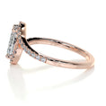 Load image into Gallery viewer, 1.0 CT Oval Lab Grown Diamond Bypass Engagement Ring 10
