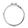 Load image into Gallery viewer, 1.0 CT Oval Lab Grown Diamond Bypass Engagement Ring 4
