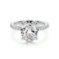 Load image into Gallery viewer, 2.0 CT Oval Lab Grown Diamond Hidden Halo Engagement Ring
