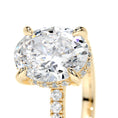 Load image into Gallery viewer, 2.0 CT Oval Lab Grown Diamond Hidden Halo Engagement Ring
