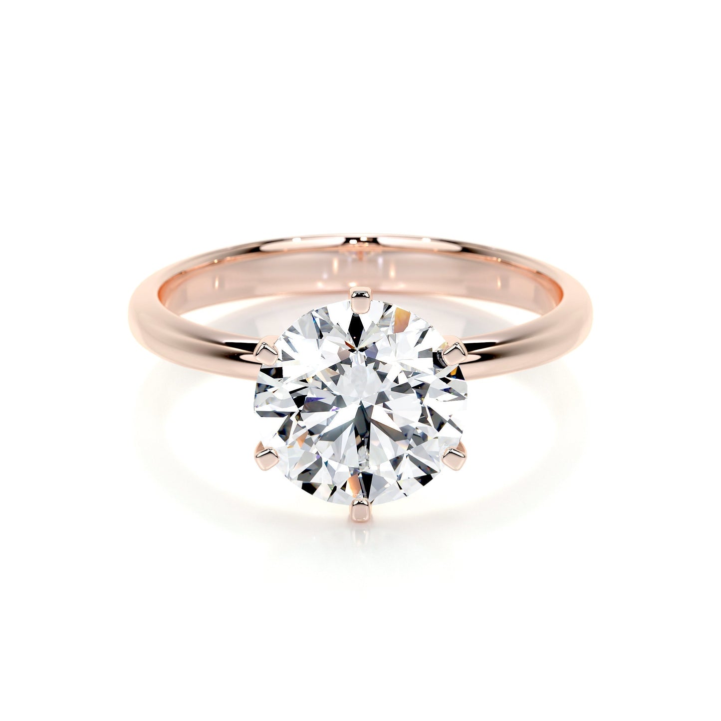 2.50 CT Round Solitaire Lab Grown Diamond Engagement Ring 15