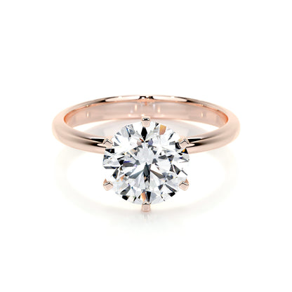 2.50 CT Round Solitaire Lab Grown Diamond Engagement Ring 15