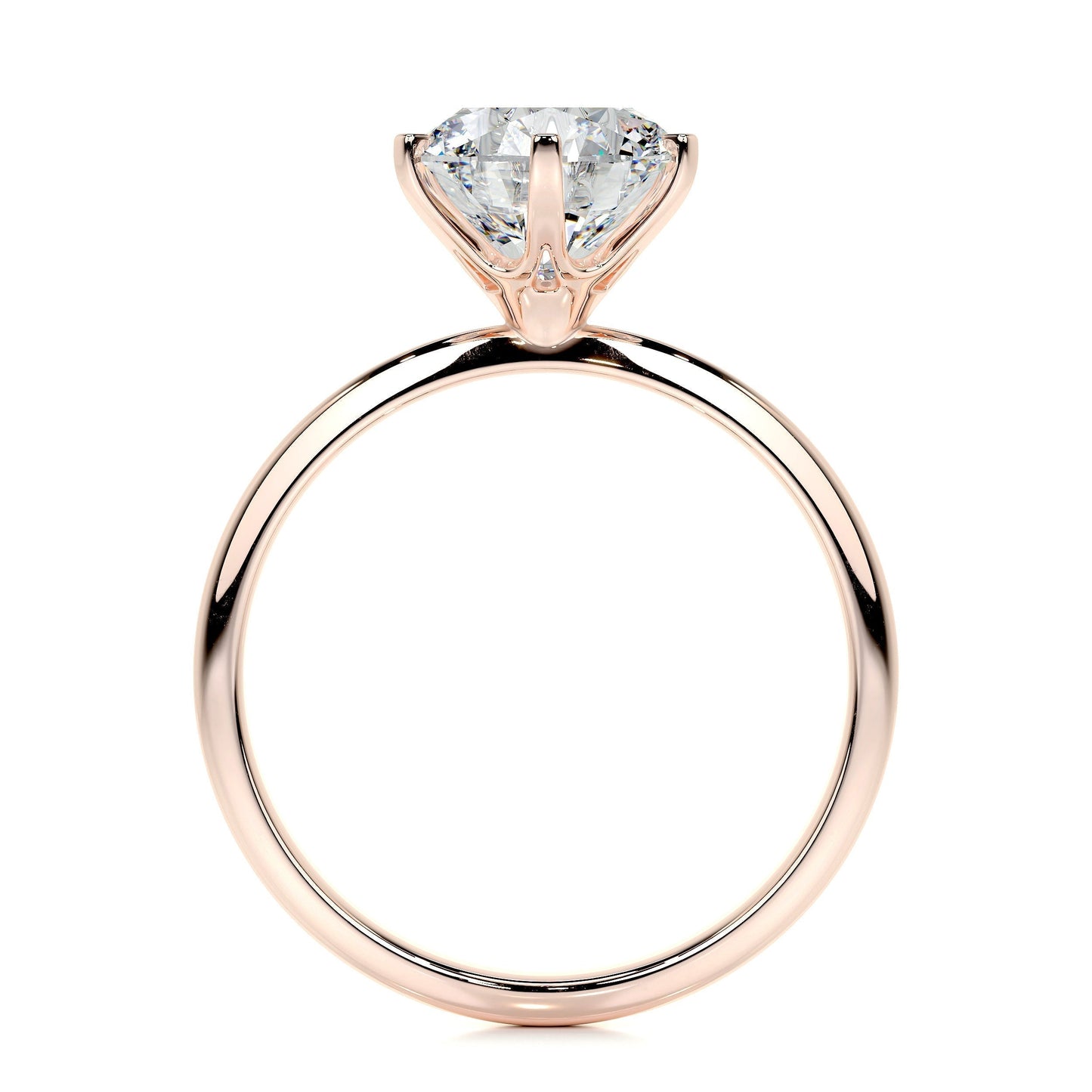 2.50 CT Round Solitaire Lab Grown Diamond Engagement Ring 16