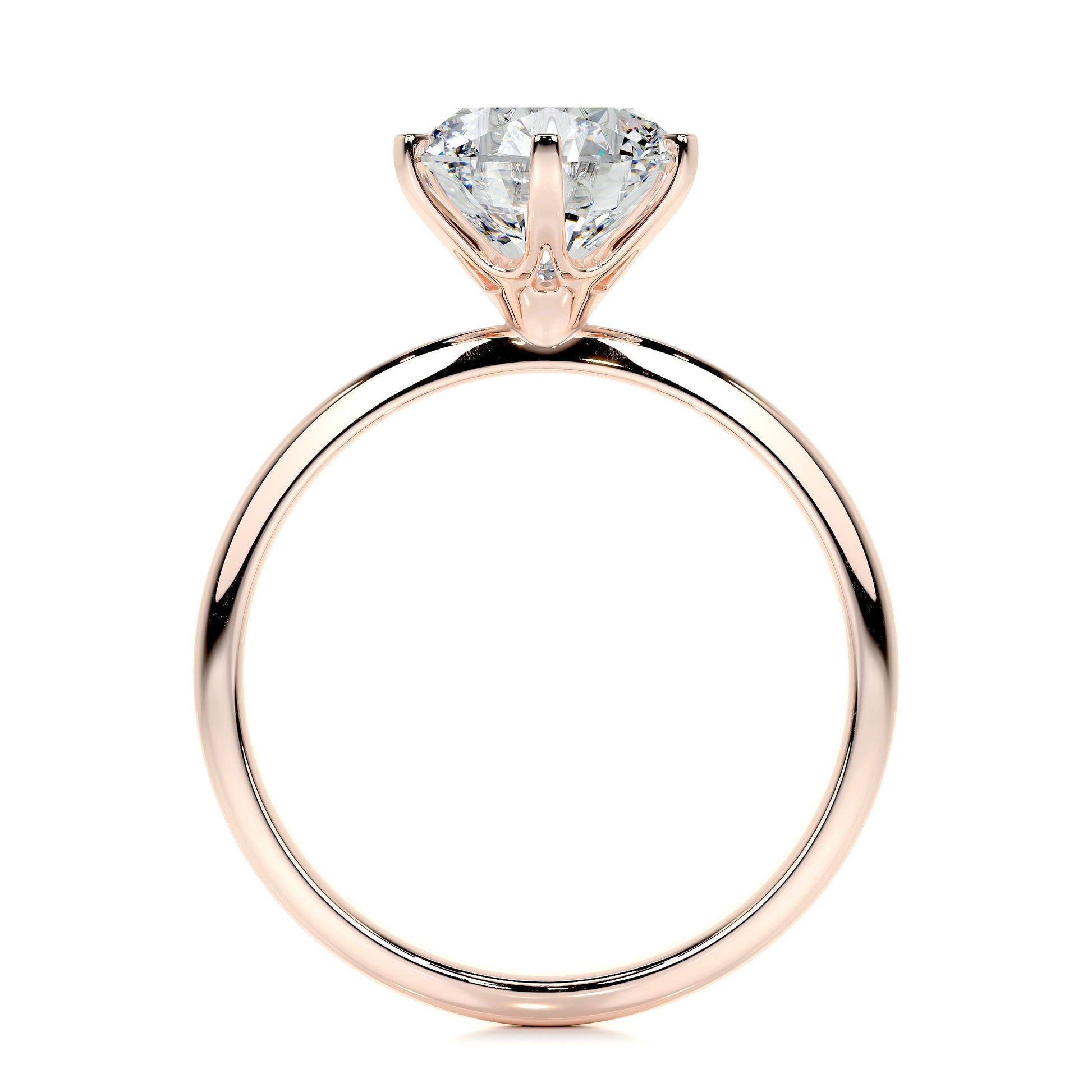 2.50 CT Round Solitaire Lab Grown Diamond Engagement Ring 16