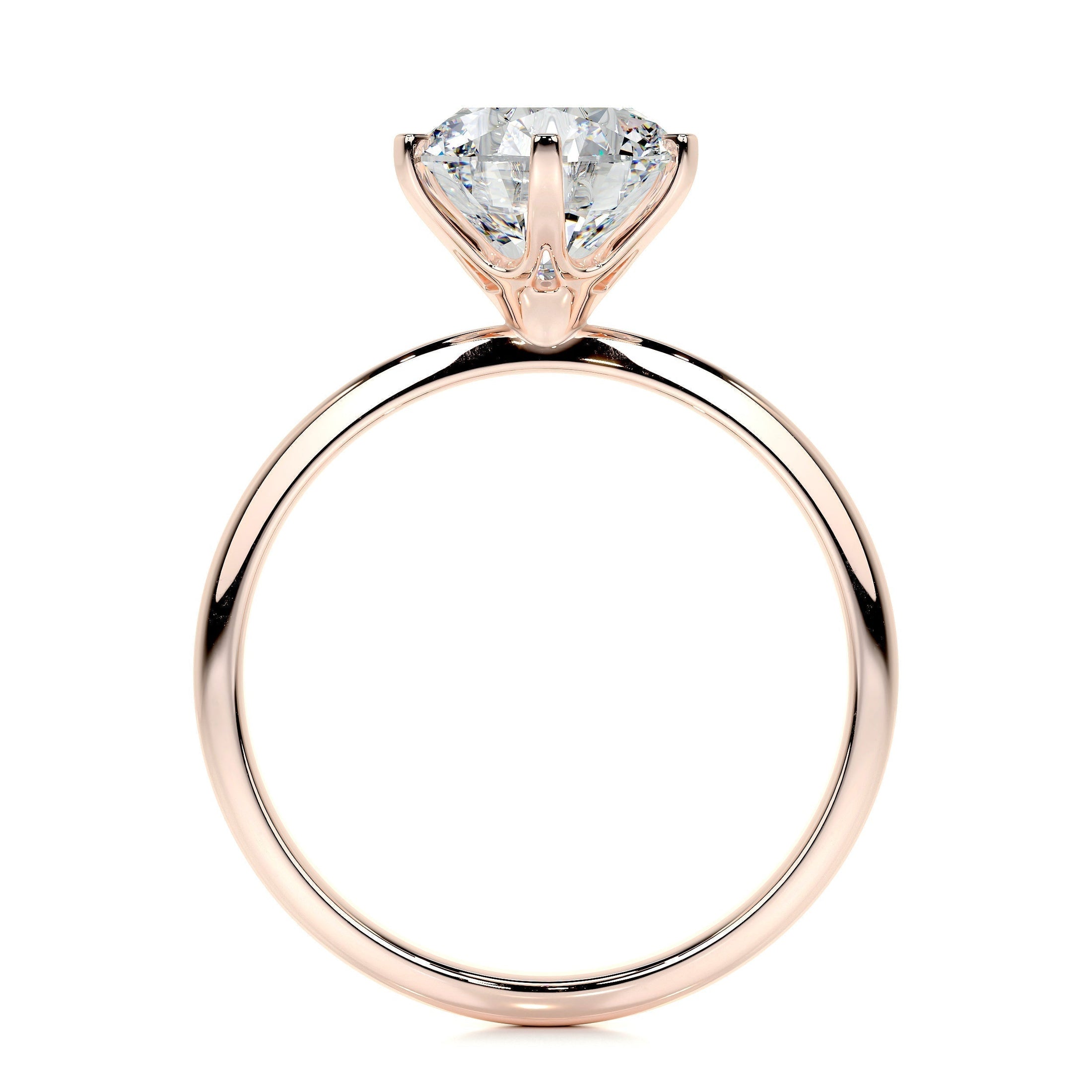 2.50 CT Round Solitaire Lab Grown Diamond Engagement Ring