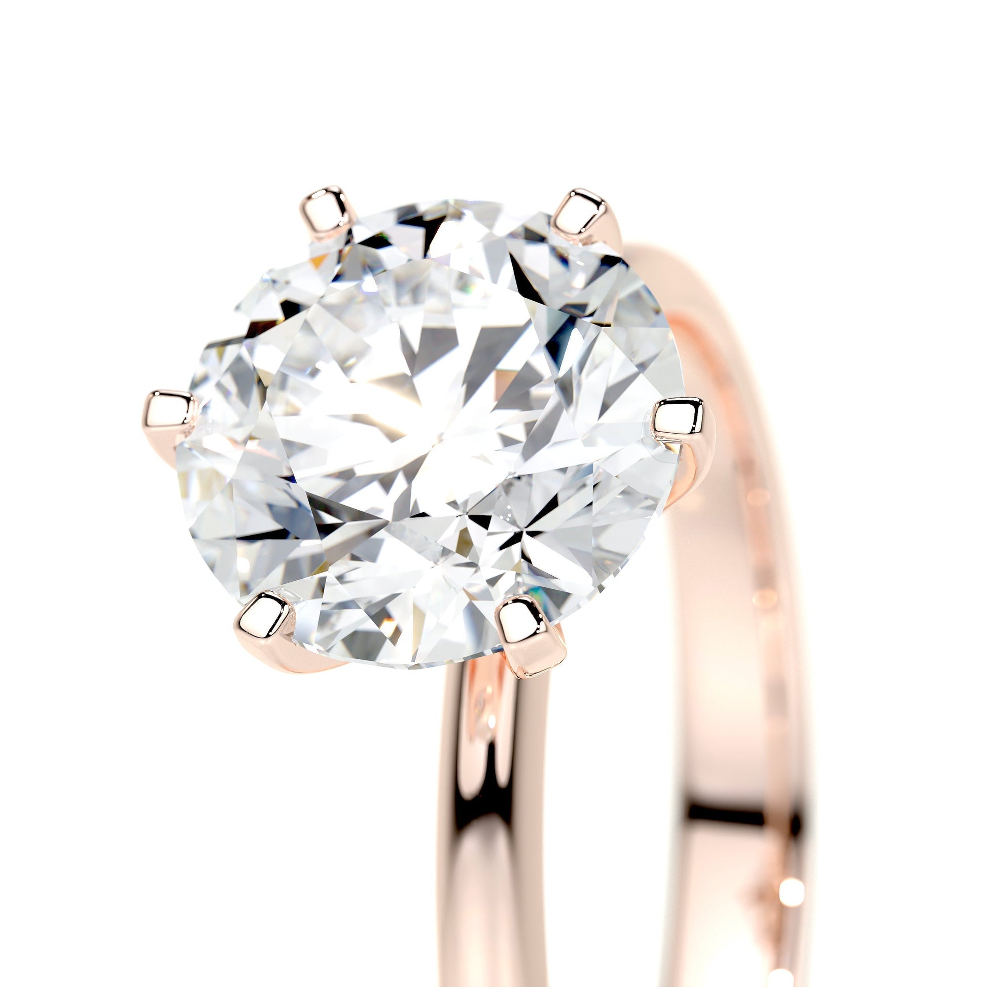 2.50 CT Round Solitaire Lab Grown Diamond Engagement Ring 12