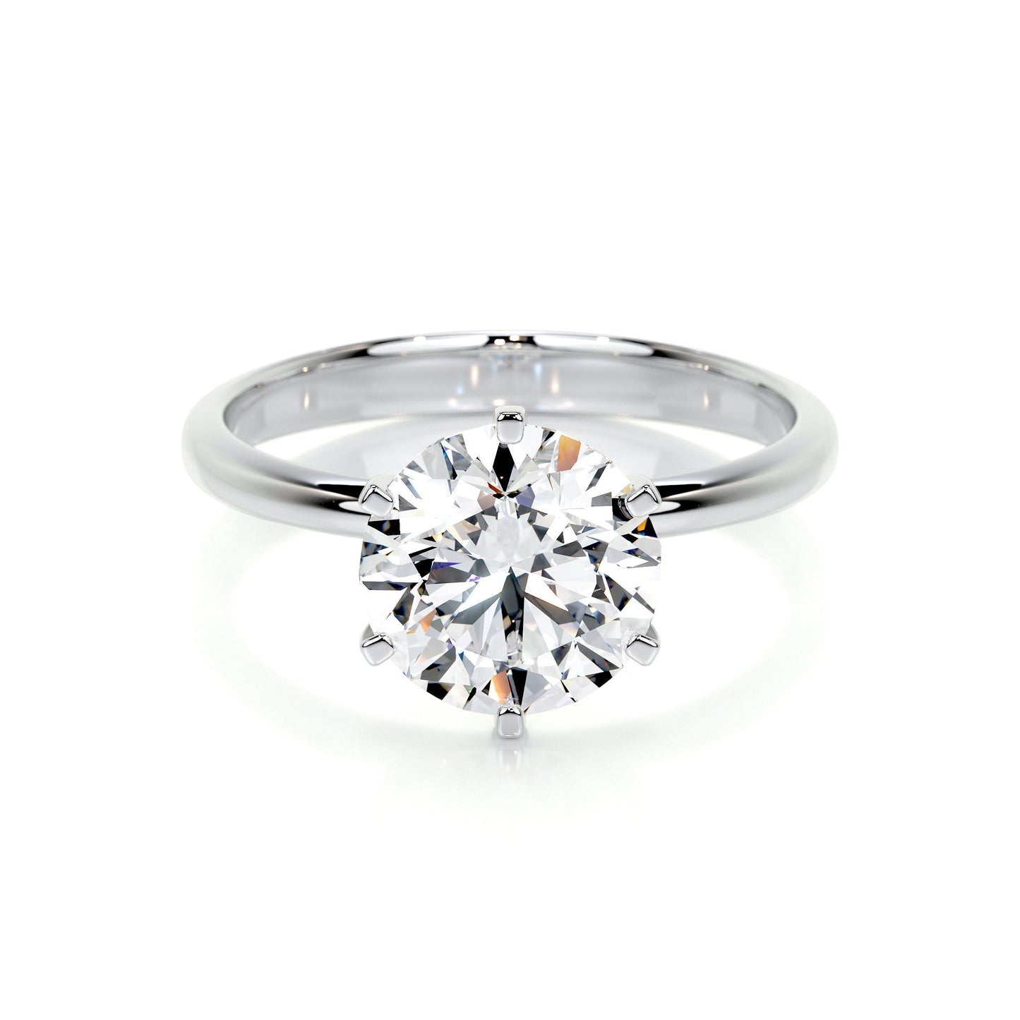 2.50 CT Round Solitaire Lab Grown Diamond Engagement Ring 1