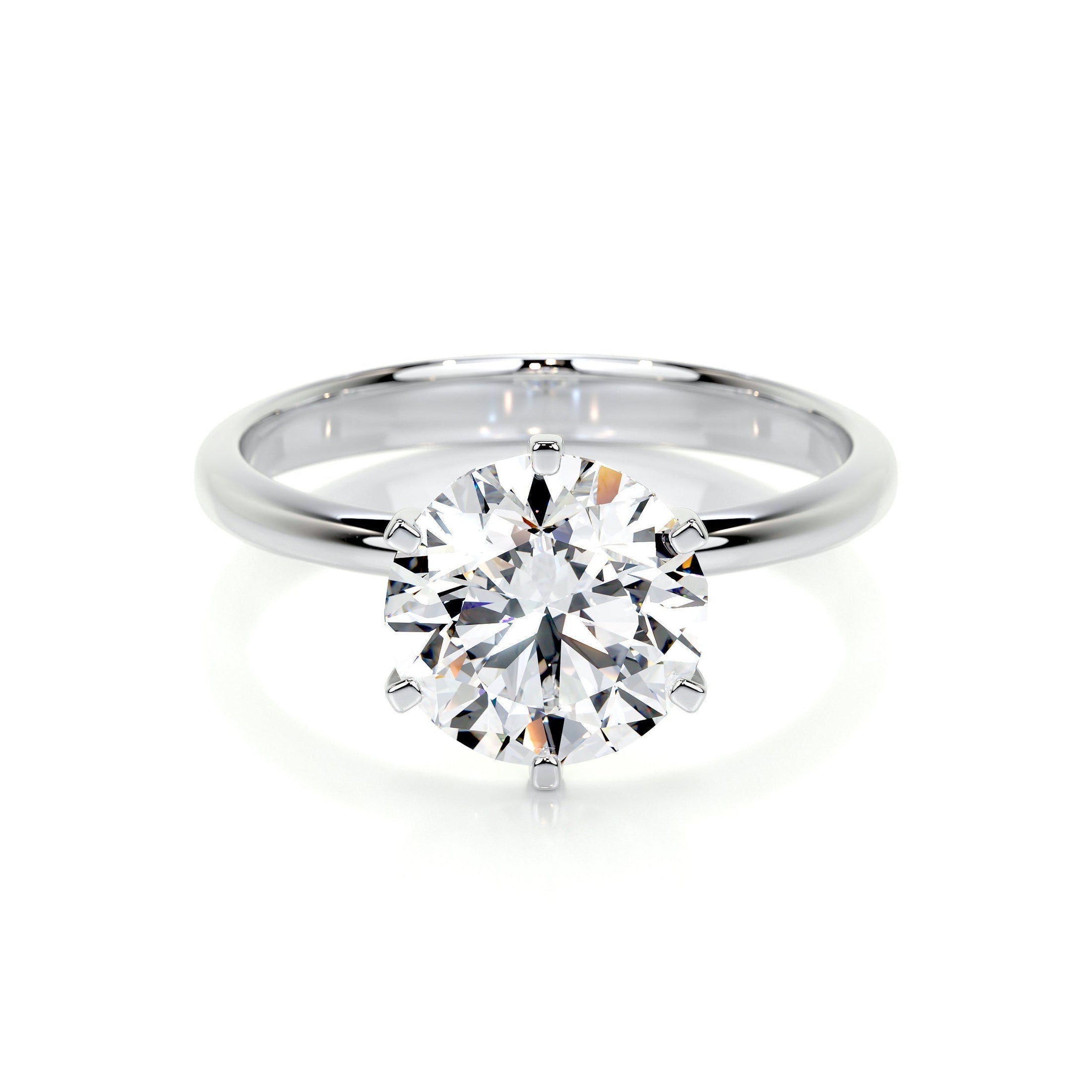 2.50 CT Round Solitaire Lab Grown Diamond Engagement Ring