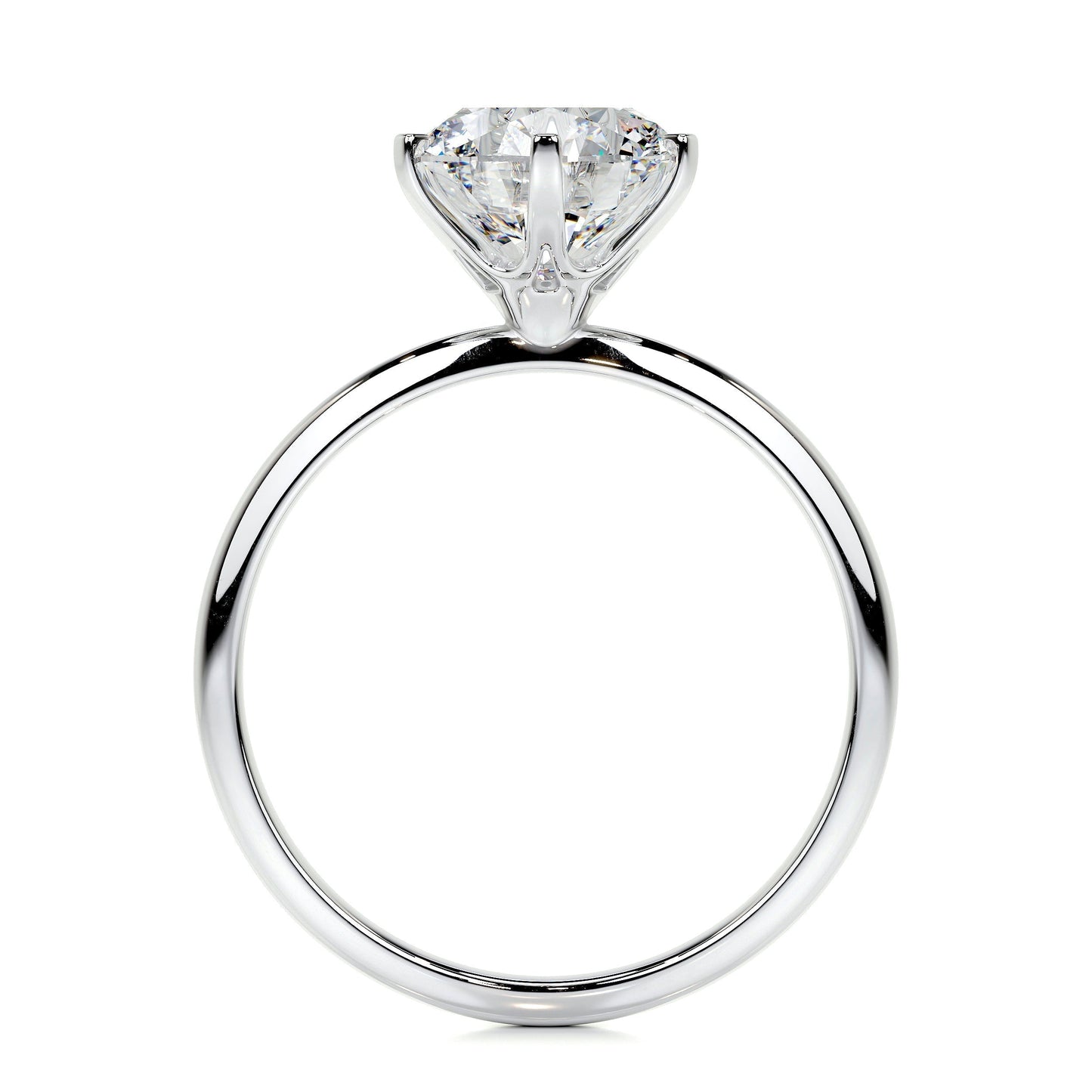 2.50 CT Round Solitaire Lab Grown Diamond Engagement Ring 5