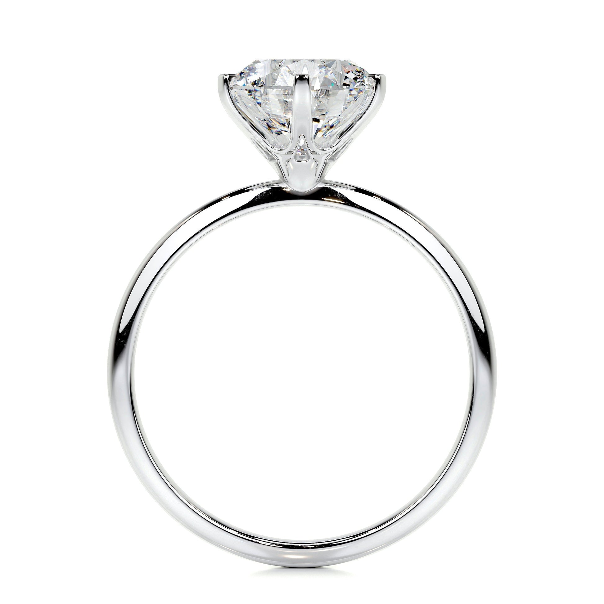 2.50 CT Round Solitaire Lab Grown Diamond Engagement Ring 5