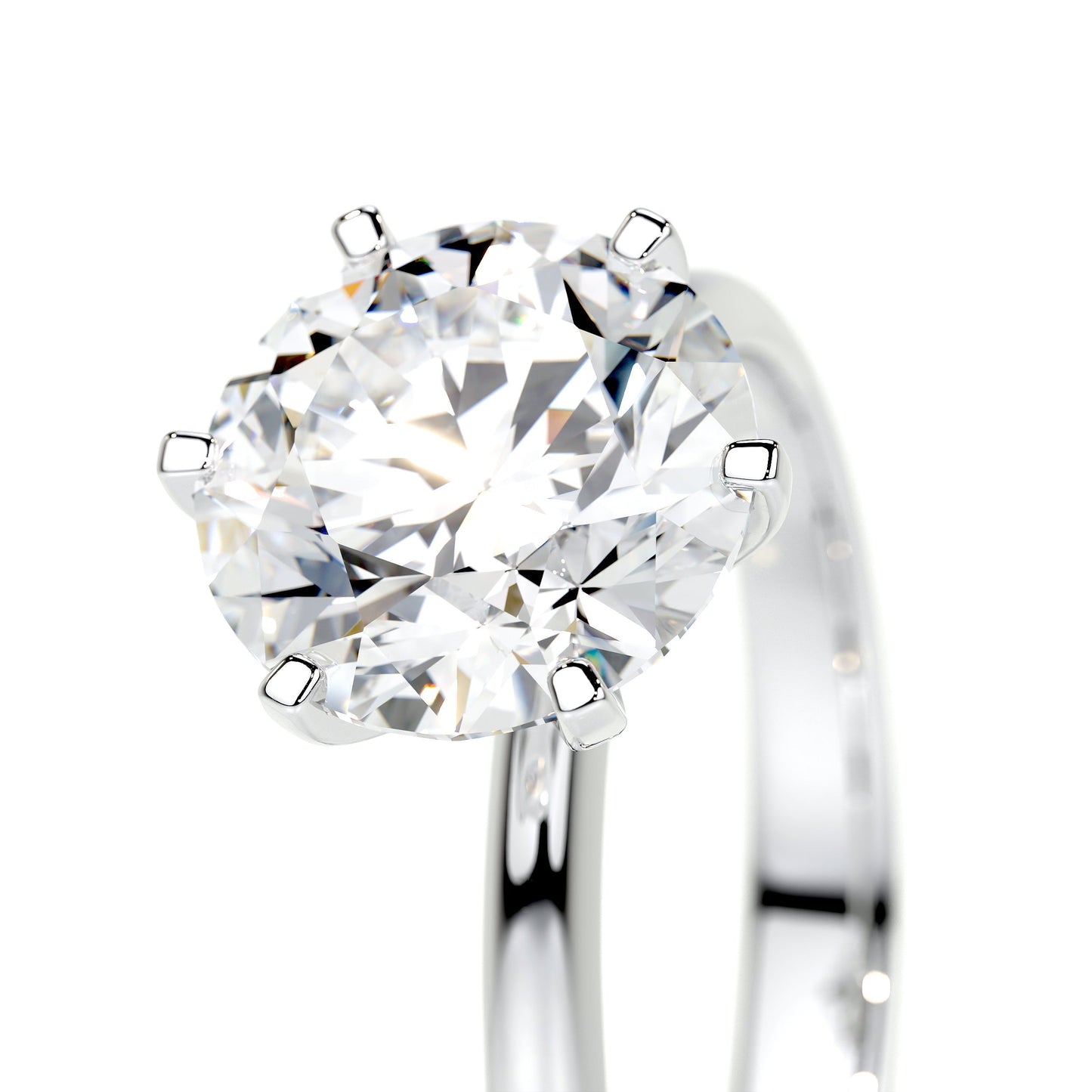 2.50 CT Round Solitaire Lab Grown Diamond Engagement Ring 3
