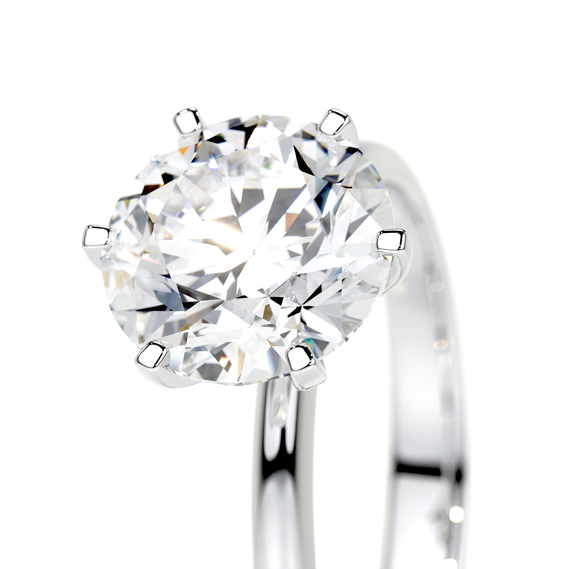 2.50 CT Round Solitaire Lab Grown Diamond Engagement Ring 3