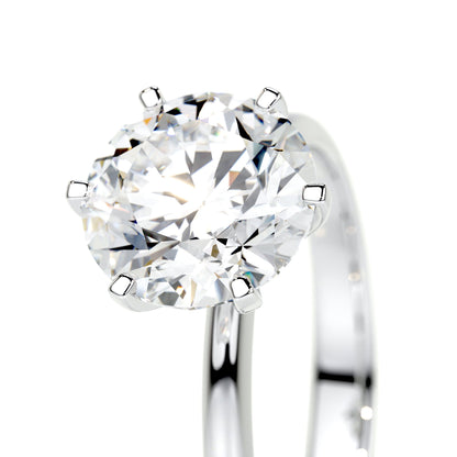 2.50 CT Round Solitaire Lab Grown Diamond Engagement Ring 3