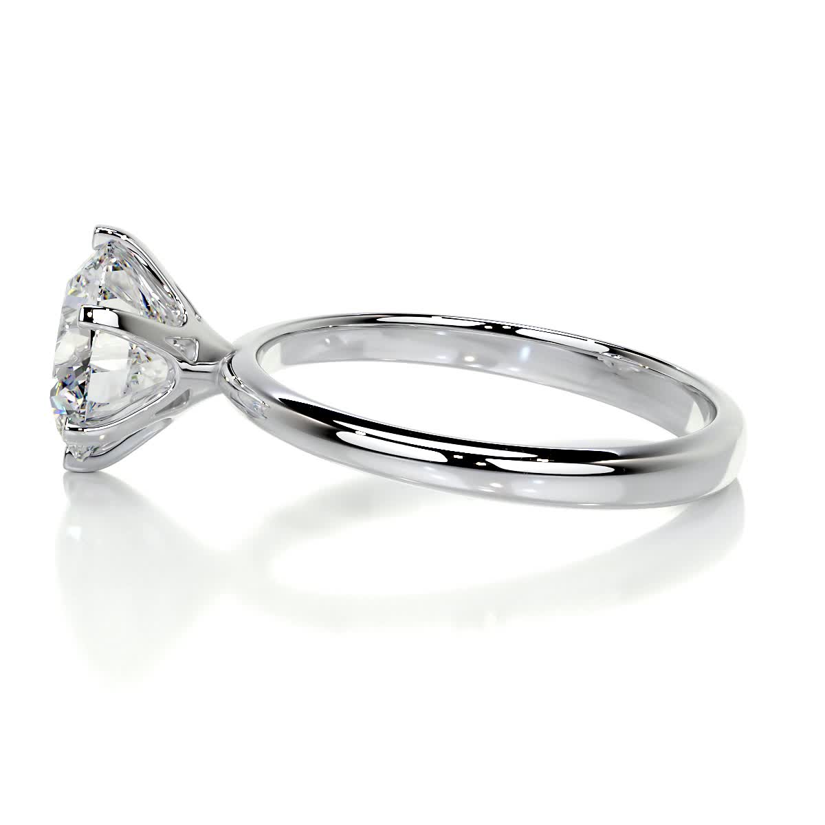 2.50 CT Round Solitaire Lab Grown Diamond Engagement Ring 6