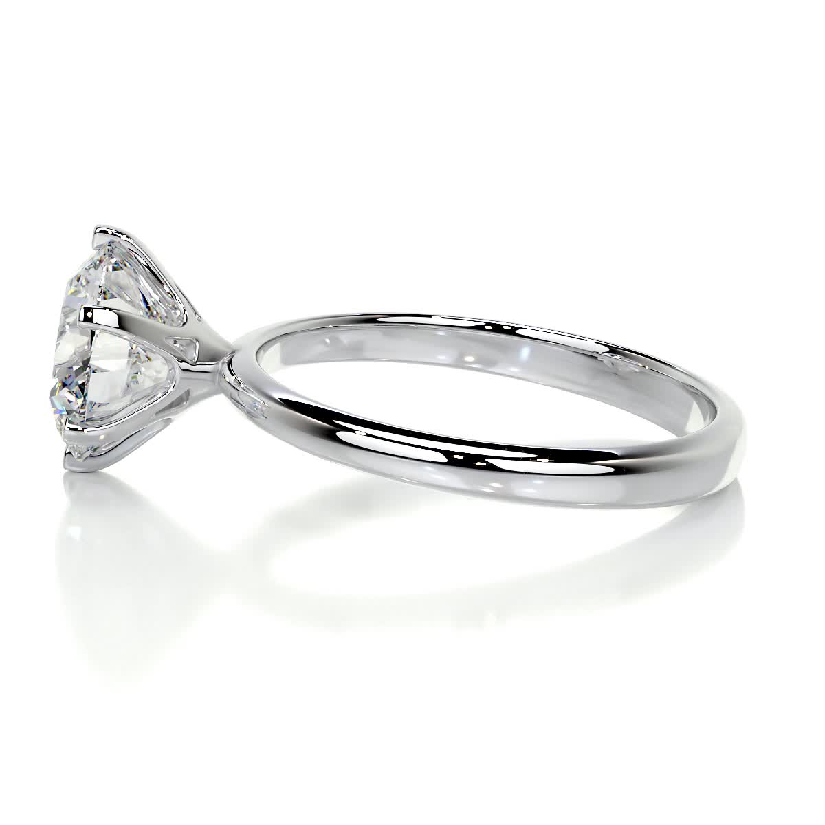 2.50 CT Round Solitaire Lab Grown Diamond Engagement Ring