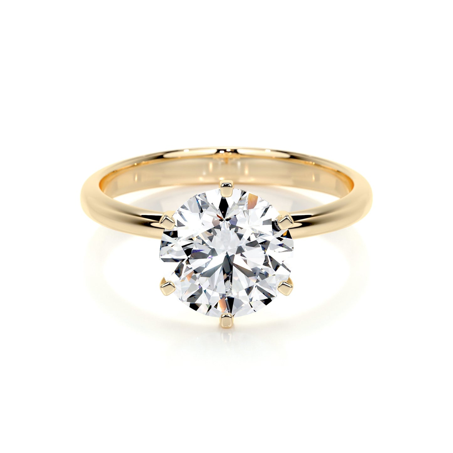 2.50 CT Round Solitaire Lab Grown Diamond Engagement Ring 7