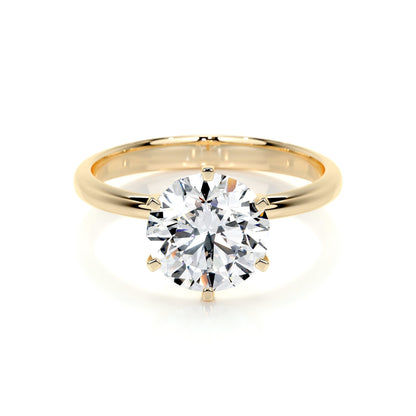 2.50 CT Round Solitaire Lab Grown Diamond Engagement Ring 7