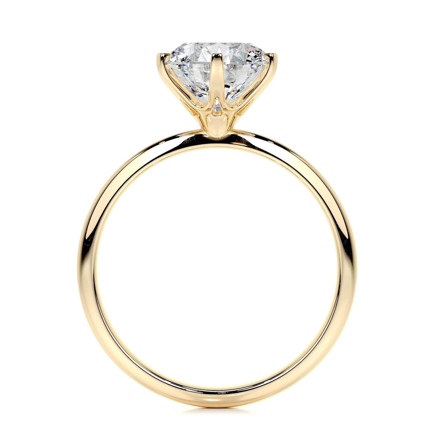 2.50 CT Round Solitaire Lab Grown Diamond Engagement Ring 11