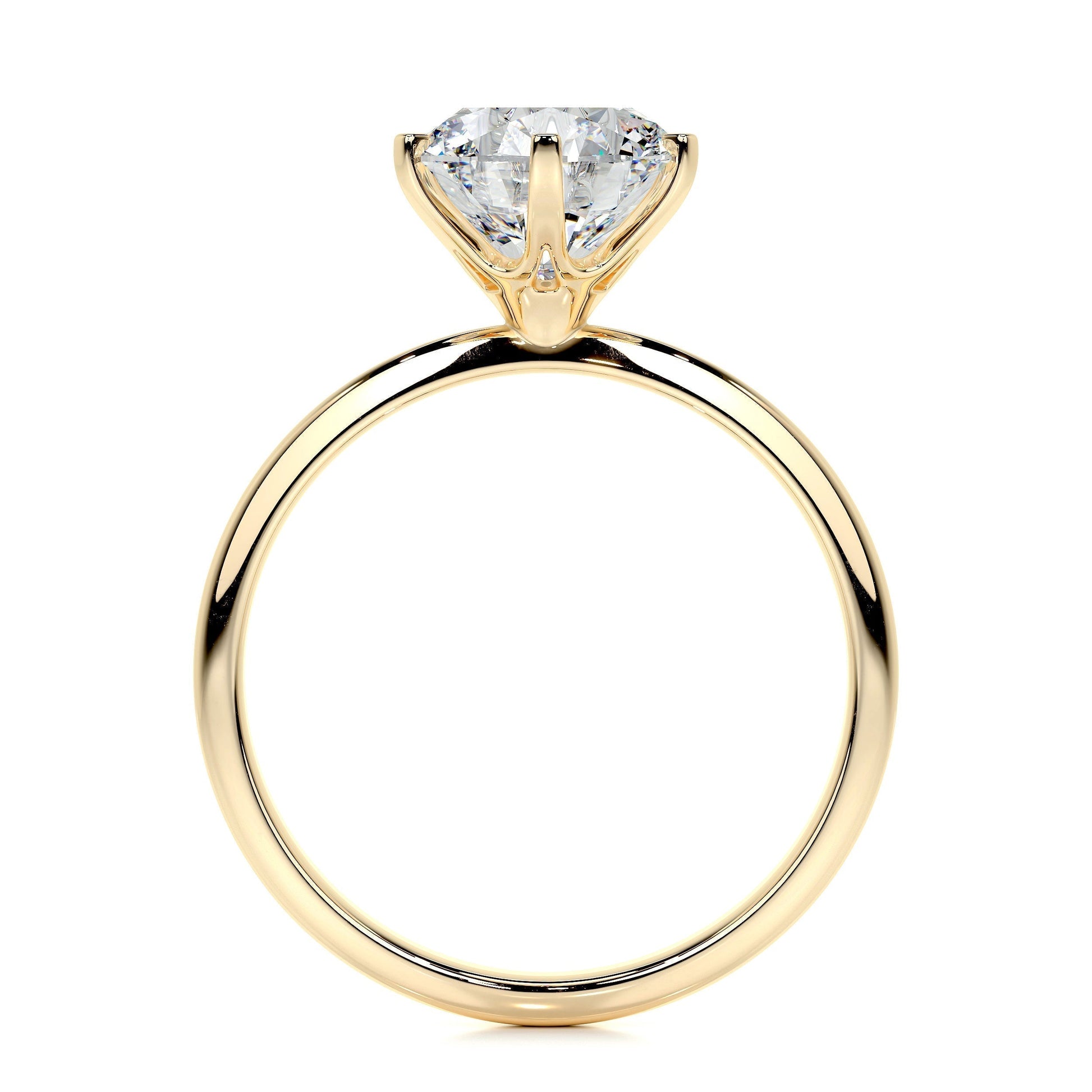 2.50 CT Round Solitaire Lab Grown Diamond Engagement Ring 11