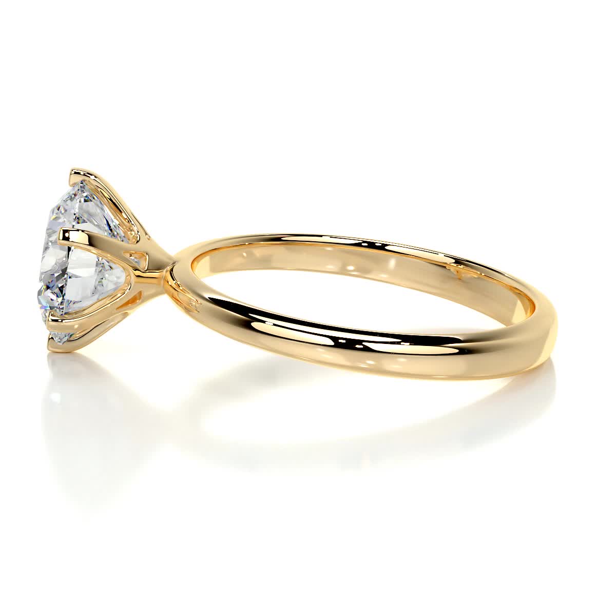 2.50 CT Round Solitaire Lab Grown Diamond Engagement Ring 10