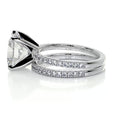 Load image into Gallery viewer, 3.0 CT Cushion Cut Lab Grown Diamond Solitaire Bridal Set
