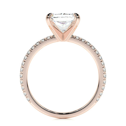 Radiant 3.0 CT Lab Grown Diamond Pave Engagement Ring 14