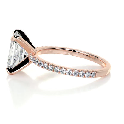 Radiant 3.0 CT Lab Grown Diamond Pave Engagement Ring 13