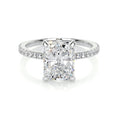 Load image into Gallery viewer, Radiant 3.0 CT Lab Grown Diamond Pave Engagement Ring
