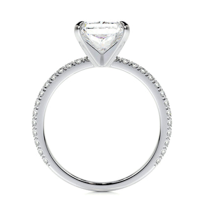 Radiant 3.0 CT Lab Grown Diamond Pave Engagement Ring 15