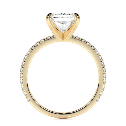 Radiant 3.0 CT Lab Grown Diamond Pave Engagement Ring 9