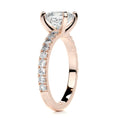 Load image into Gallery viewer, 1.5 ct Princess G- VS2 Diamond Pave Moissanite Engagement Ring
