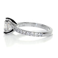 Load image into Gallery viewer, 1.5 ct Princess G- VS2 Diamond Pave Moissanite Engagement Ring
