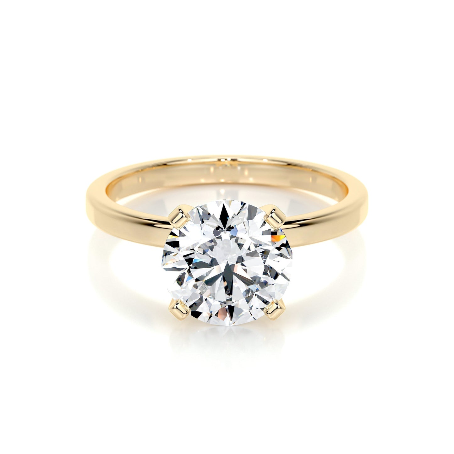 2.0 CT Round Lab Grown Diamond Solitaire Engagement Ring 1