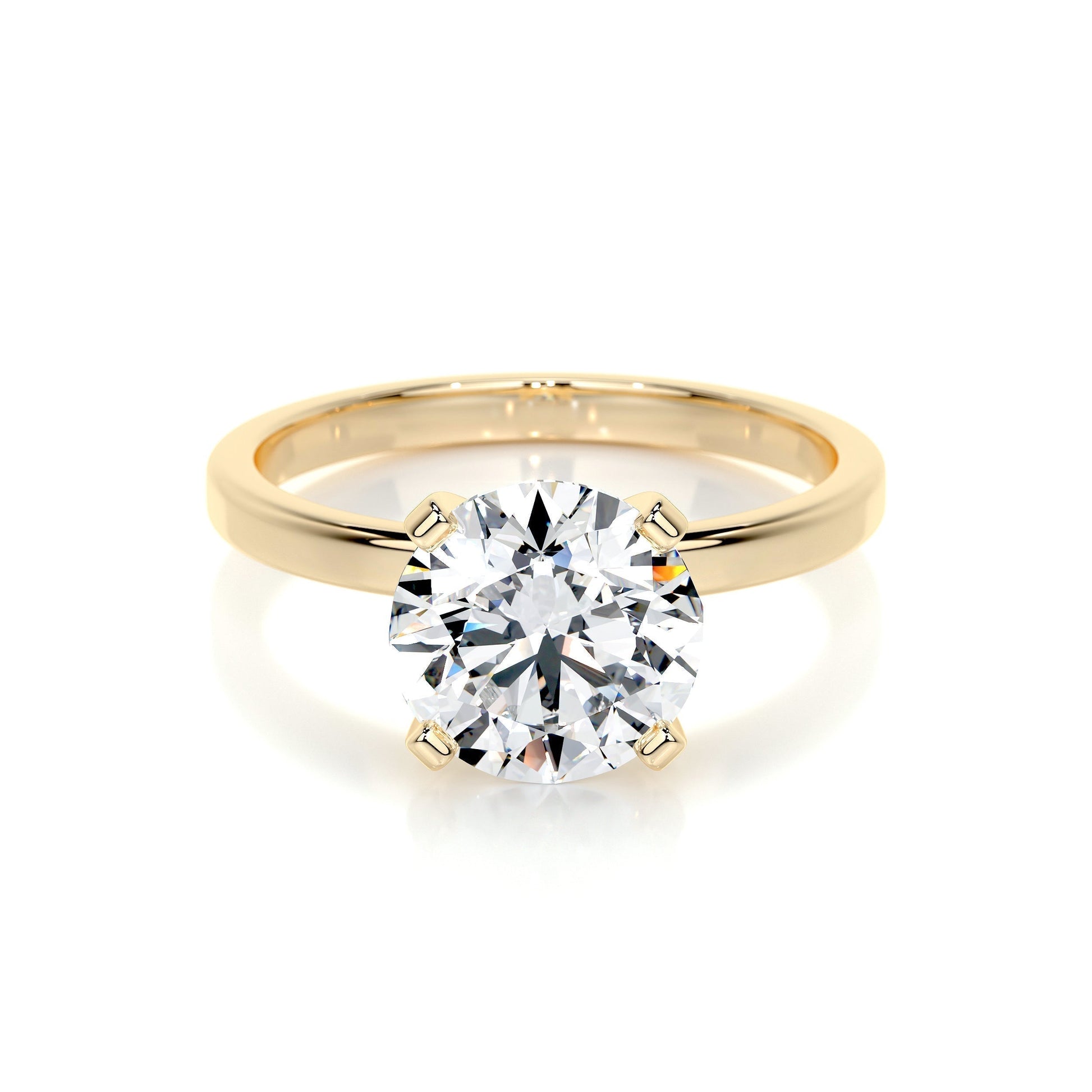 2.0 CT Round Lab Grown Diamond Solitaire Engagement Ring 1